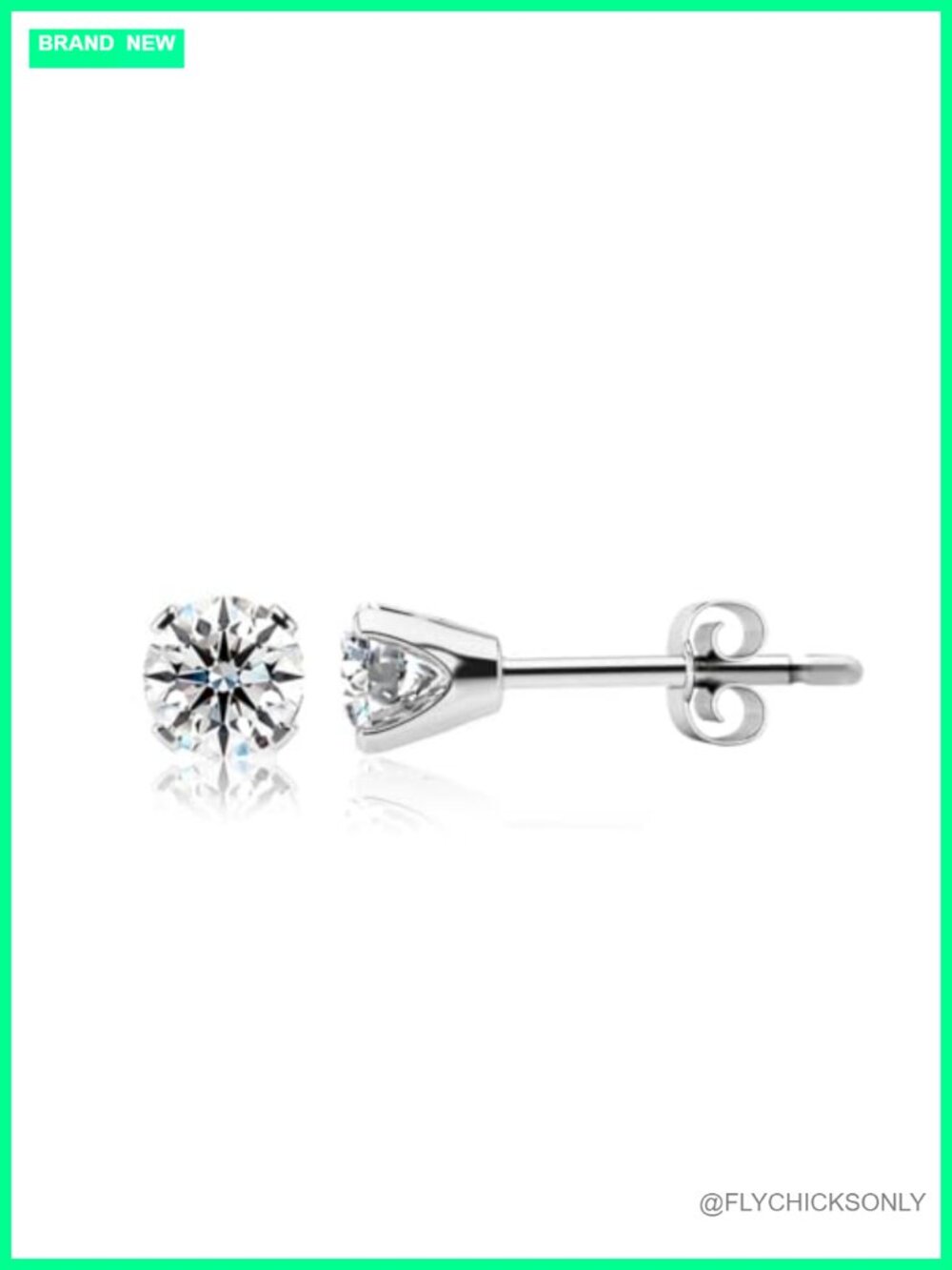 Lab Grown Diamond Stud Earrings 14K Gold Filled VS Clarity